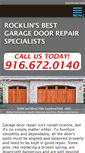 Mobile Screenshot of garagedoorrepairrocklinca.com